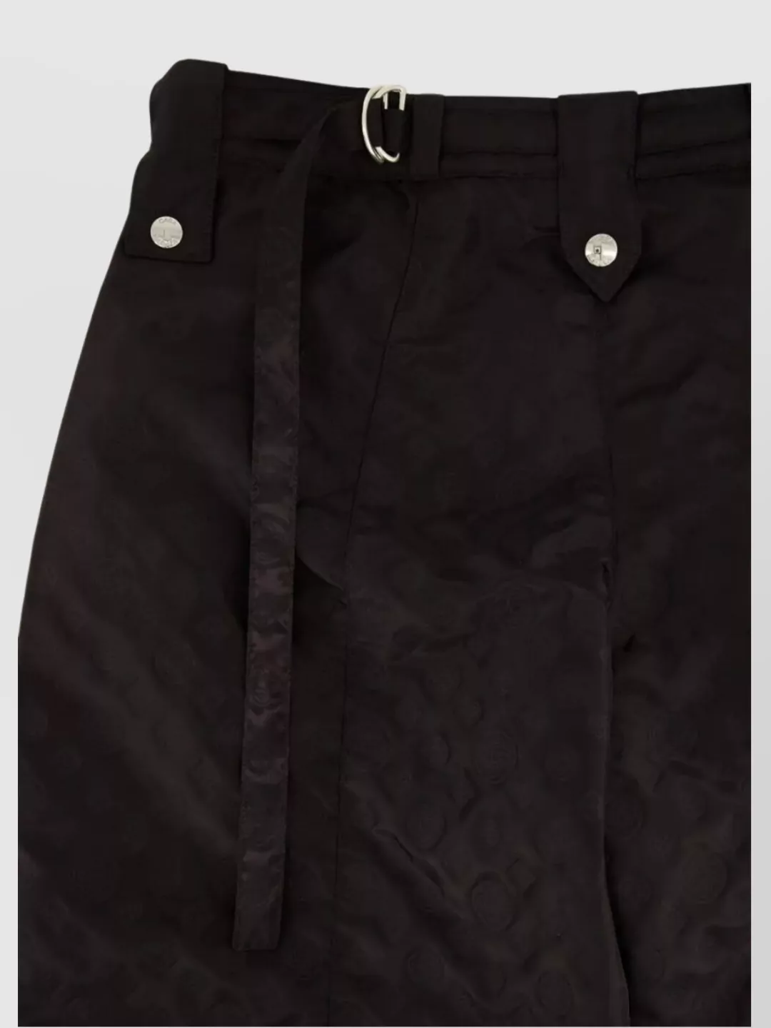 Casablanca Women Pants With Monogram Tie Detail In Black