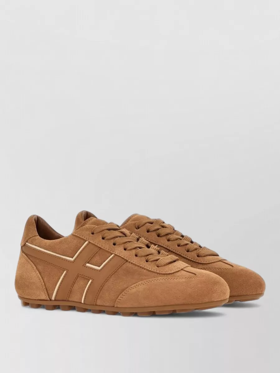 Hogan leather lace-up sneakers