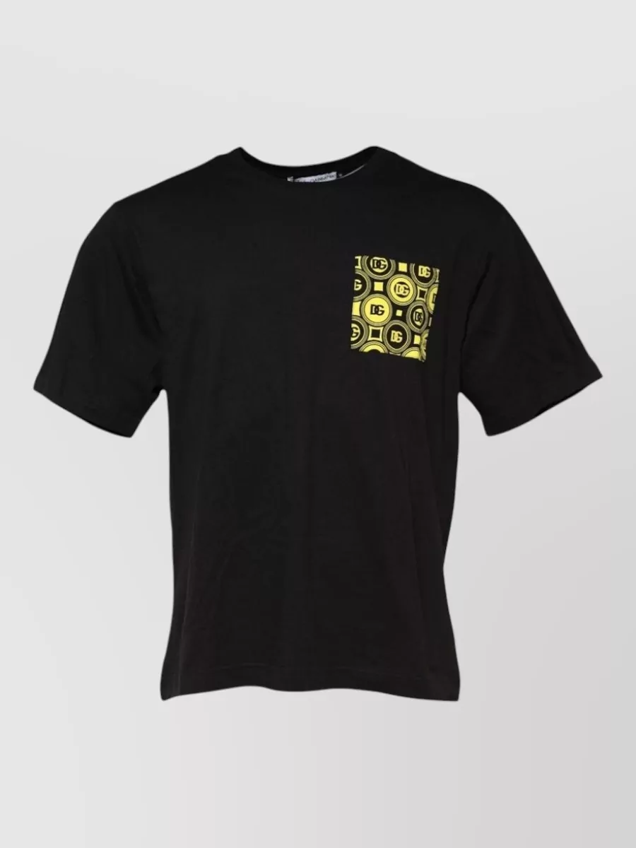 Dolce&Gabbana cotton pattern pocket short-sleeve t-shirt