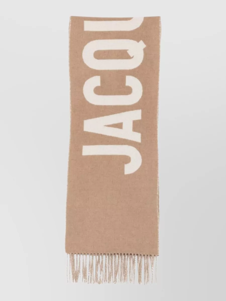 Jacquemus virgin wool logo scarf