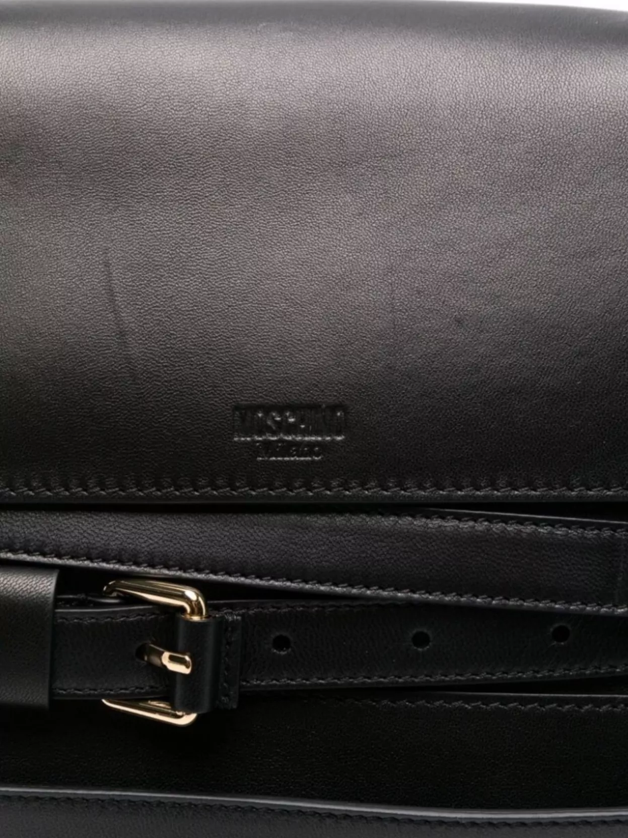 Moschino Buckle Detail Tote Bag With Shoulder Strap