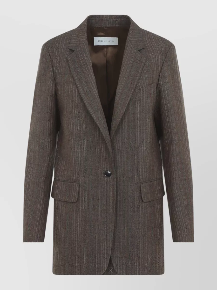 Dries Van Noten Wool checked double-breasted blazer