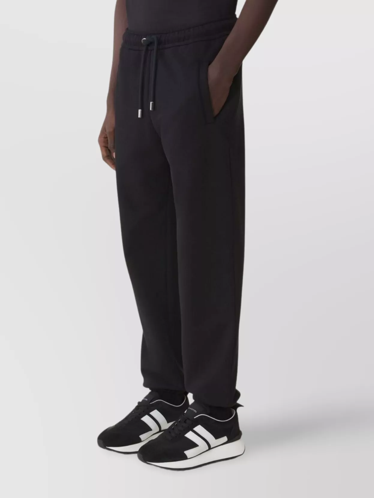 Lanvin Straight Trousers With Elastic Waistband And Pockets