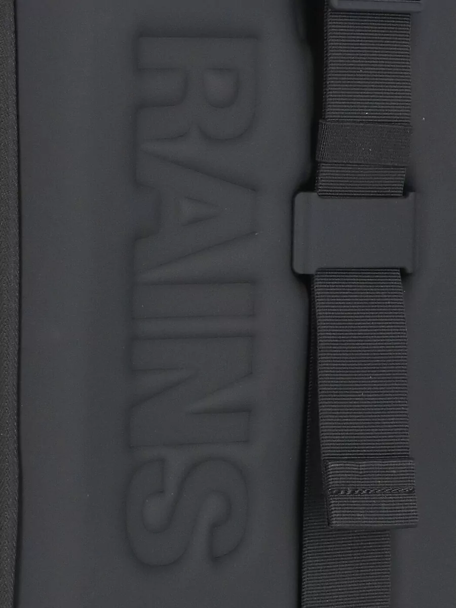 Rains Backpack Logo Front Pocket Mesh Back