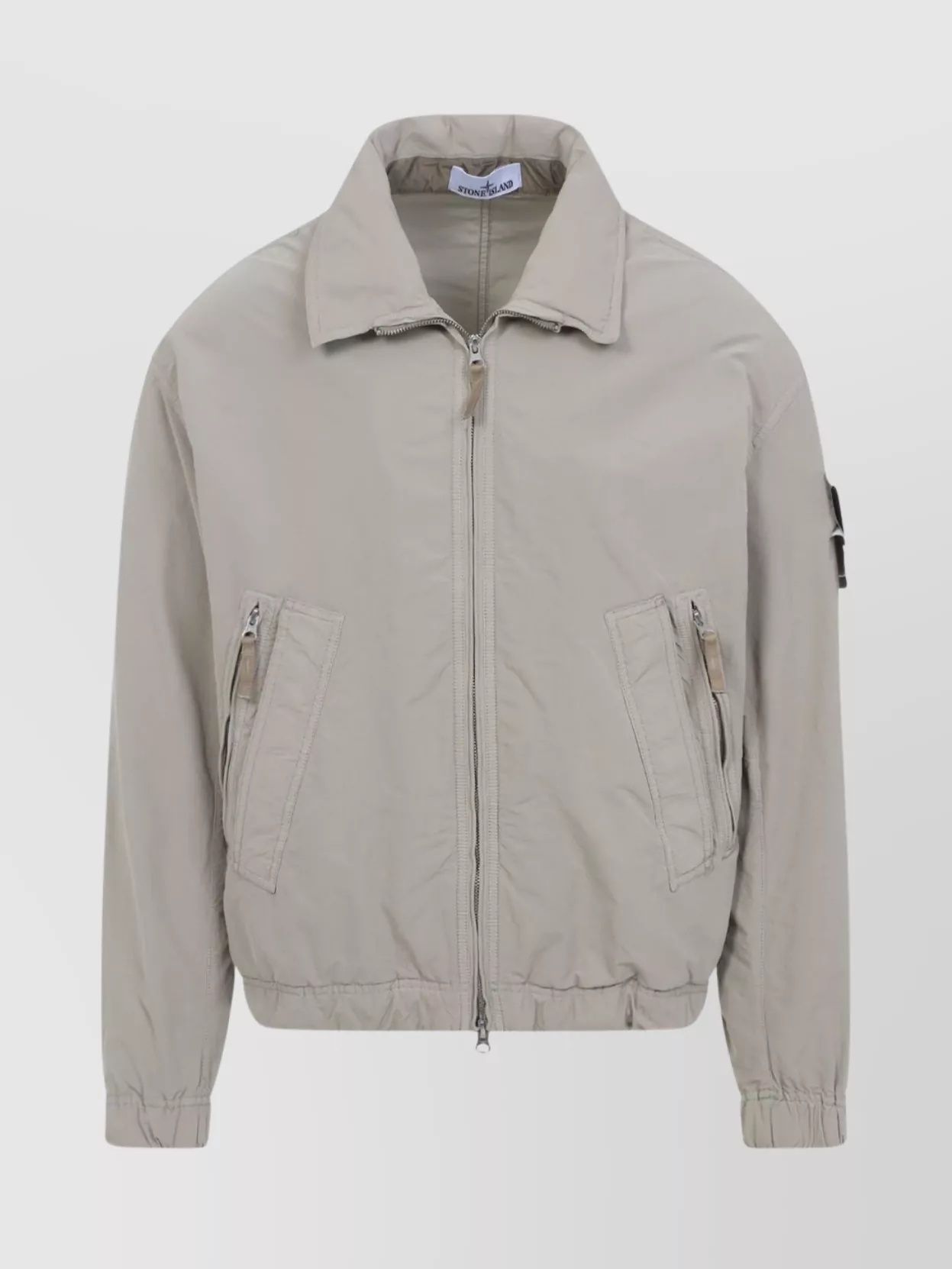 Stone Island Collar Pockets Cuffs High Neck