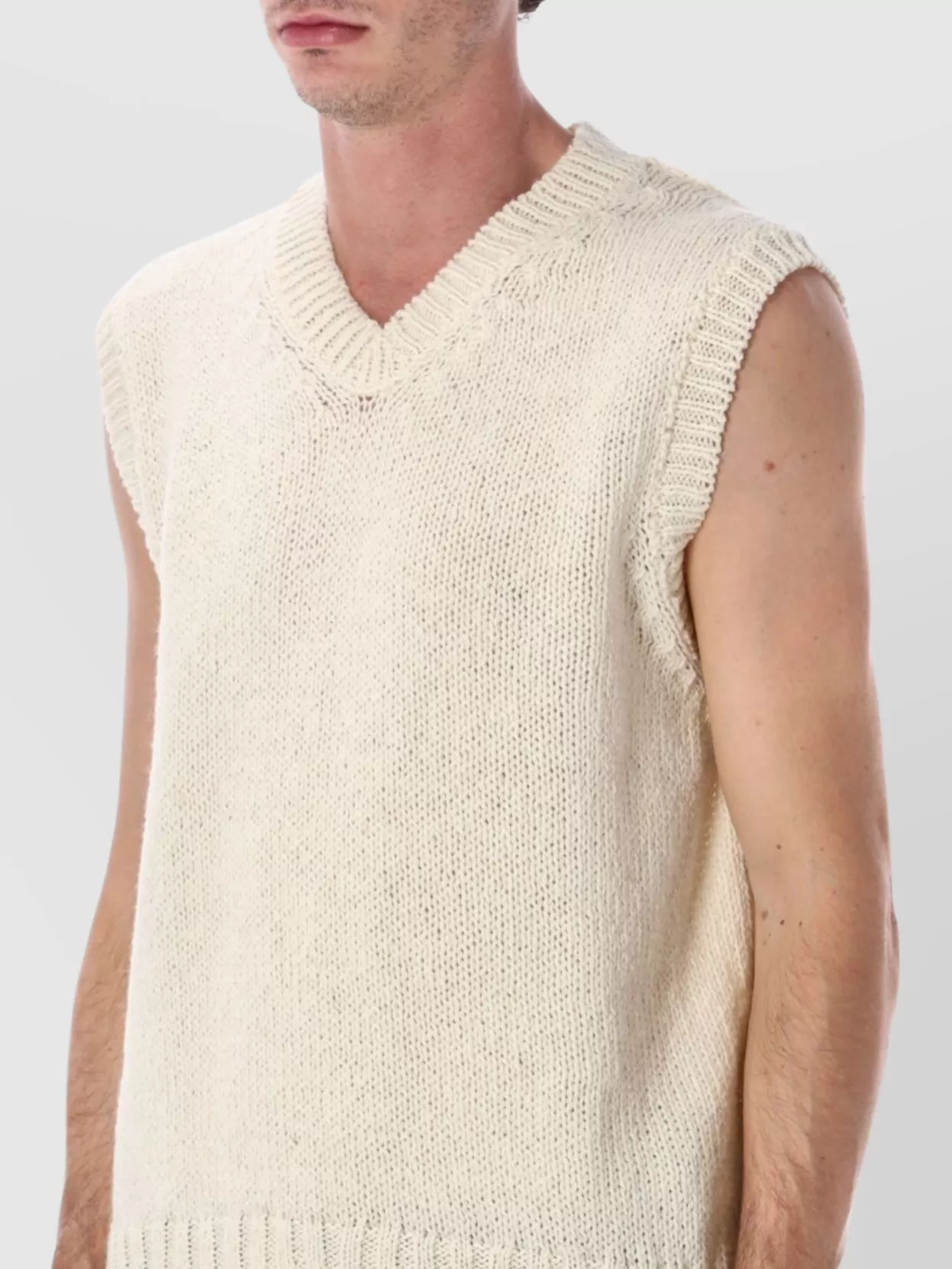 Howlin Sleeveless V-Neck Knit Vest