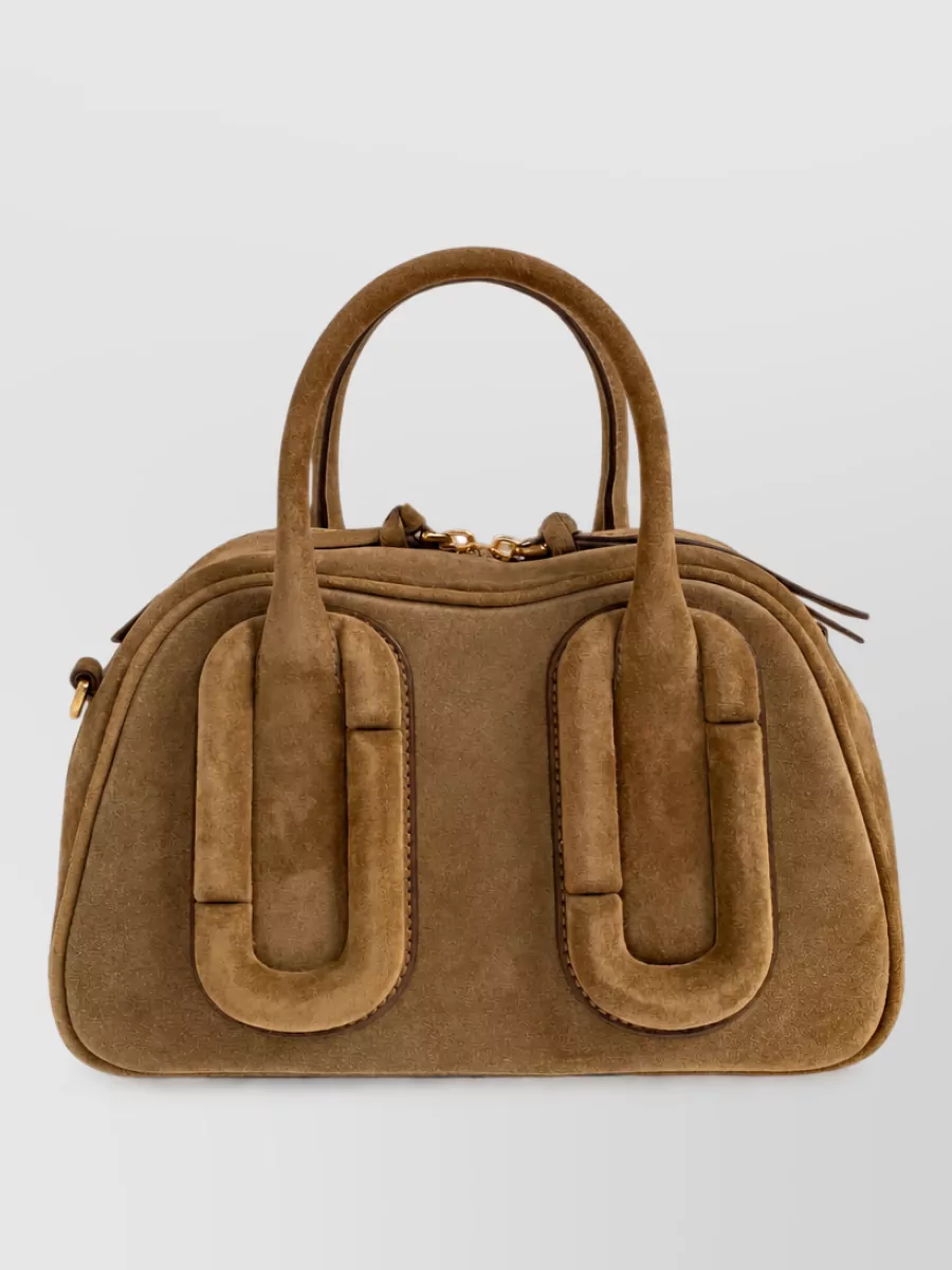 Marc Jacobs The Bauletto Suede Shoulder Bag