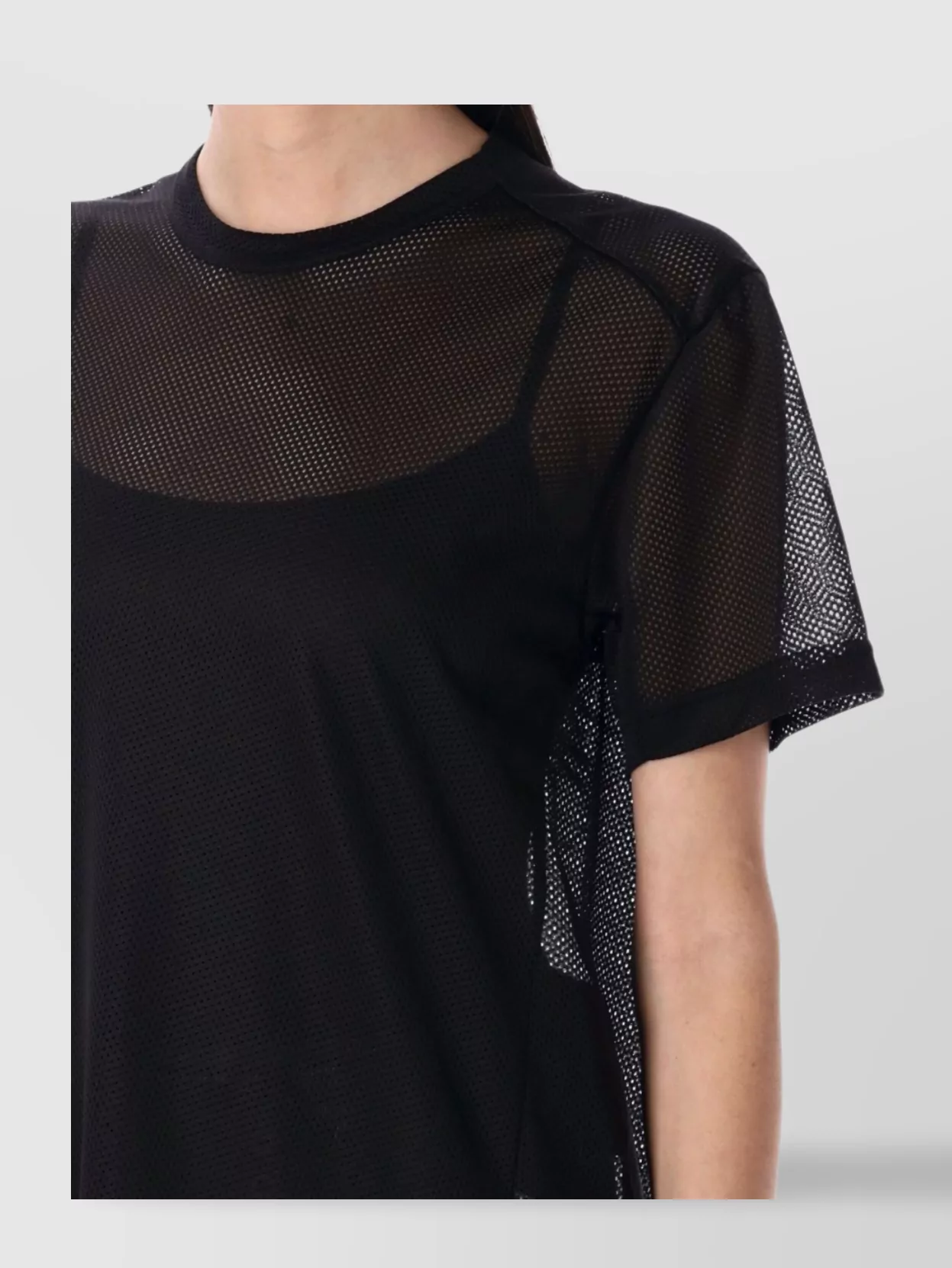 Shop Comme Des Garçons Mesh Round Neck T-shirt
