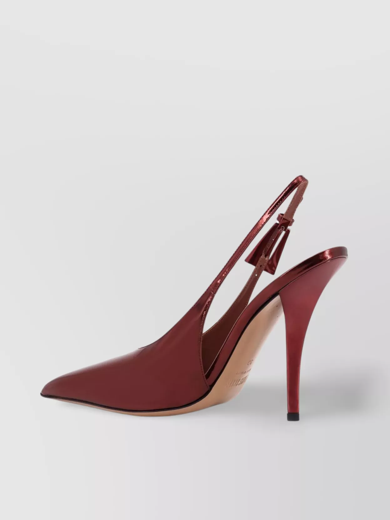 Paris Texas Jessica Slingback Mirror Leather Pumps