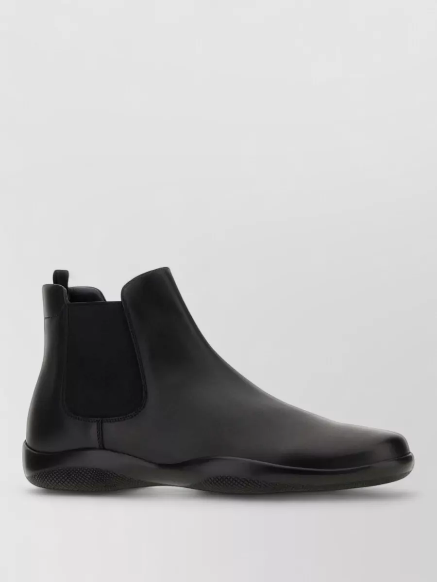 Prada leather ankle boots