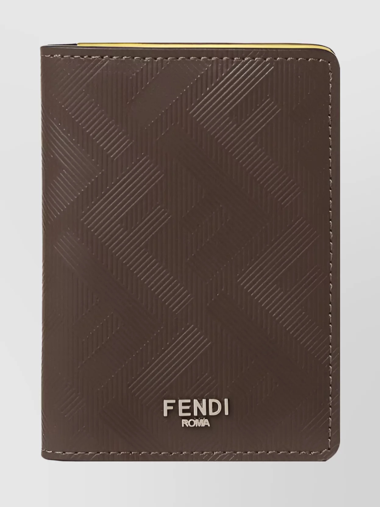 Fendi Shadow Card Holder Stitch Detailing