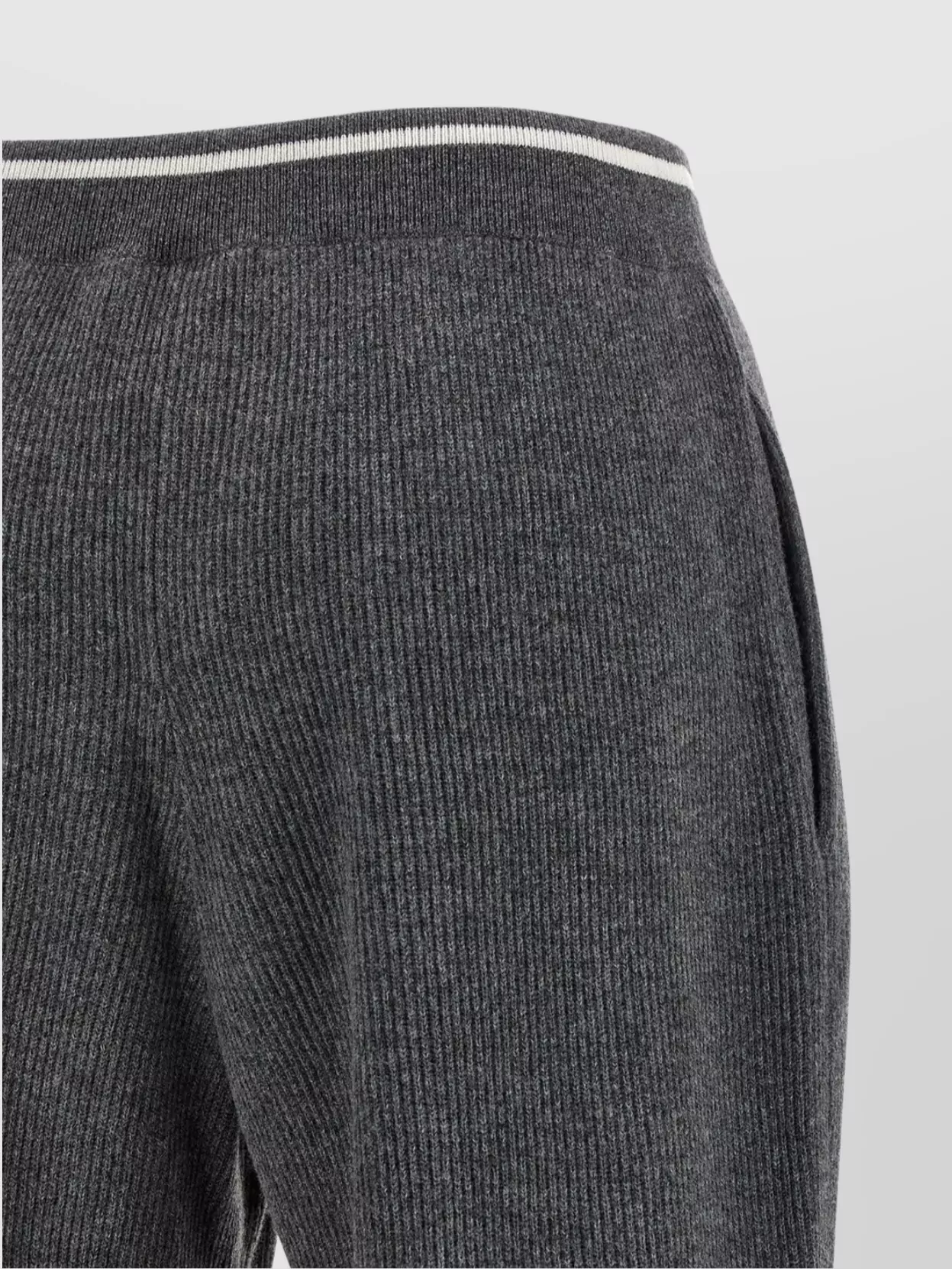 Brunello Cucinelli Trousers Ribbed Elastic Waistband