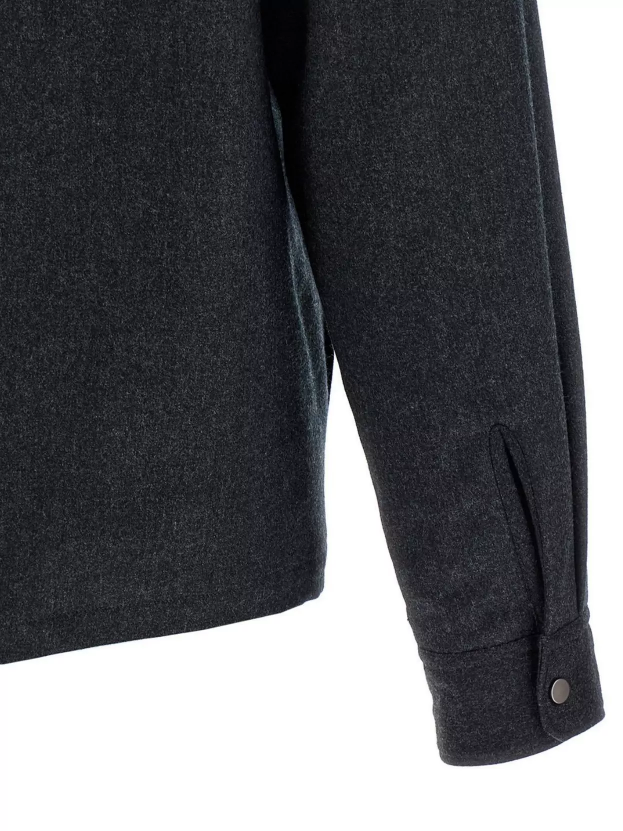 Zegna Merino Wool Overshirt Featuring Pockets