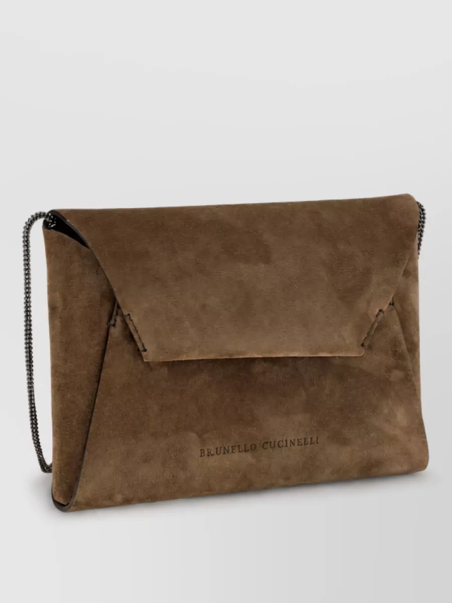Brunello Cucinelli Na Calf Leather Clutch Bag