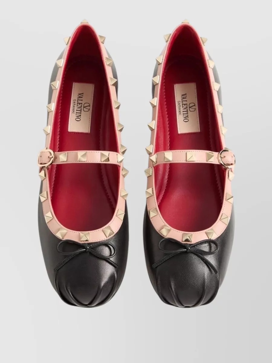 Valentino Garavani Leather Ballerina Flats