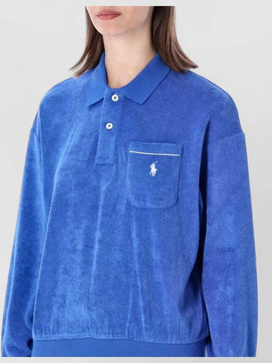 Polo Ralph Lauren Terry Long-Sleeve Polo Shirt