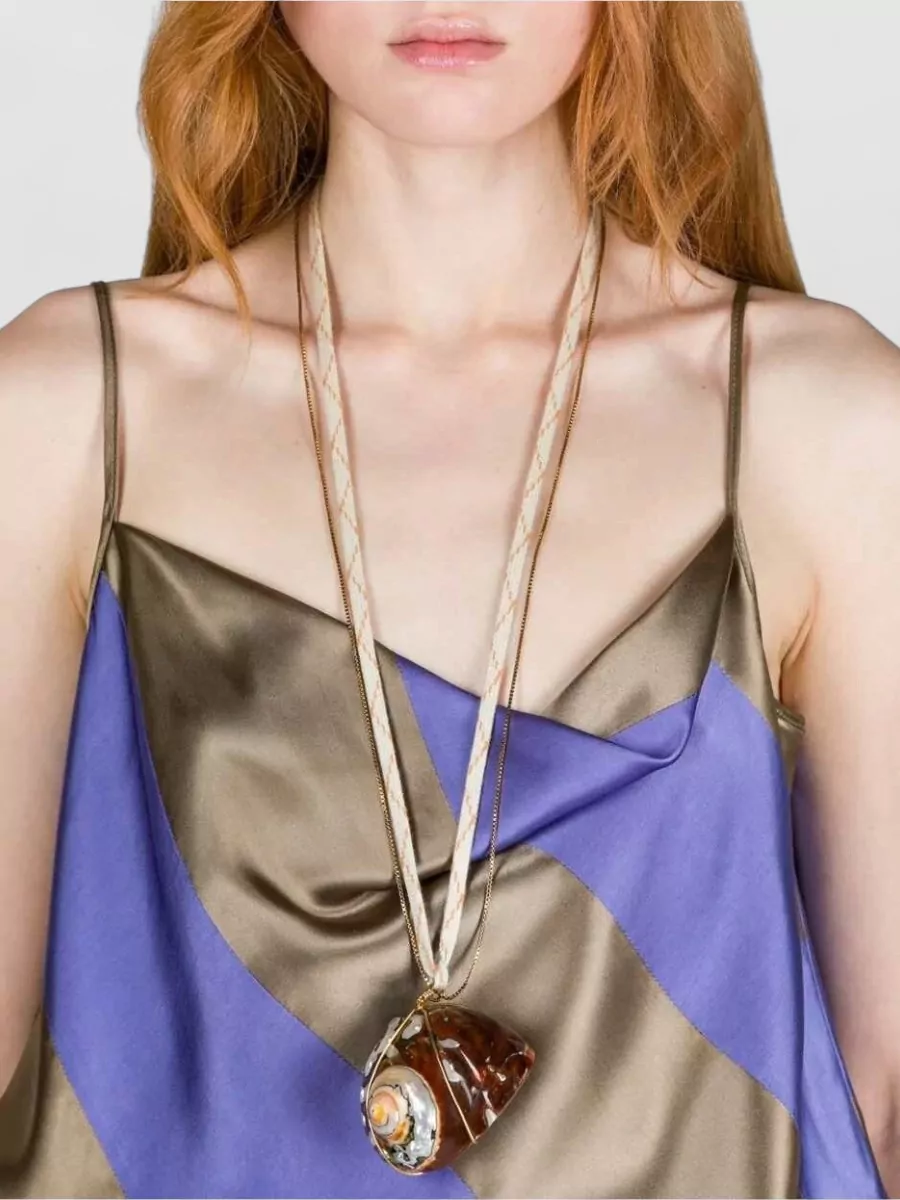 Dries Van Noten Shell Pendant Necklace