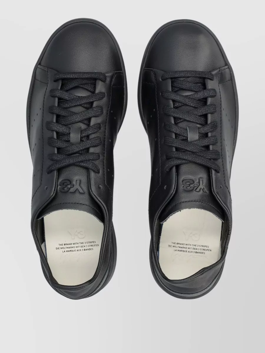 Y-3 Leather Stan Smith Lace-Up Shoes