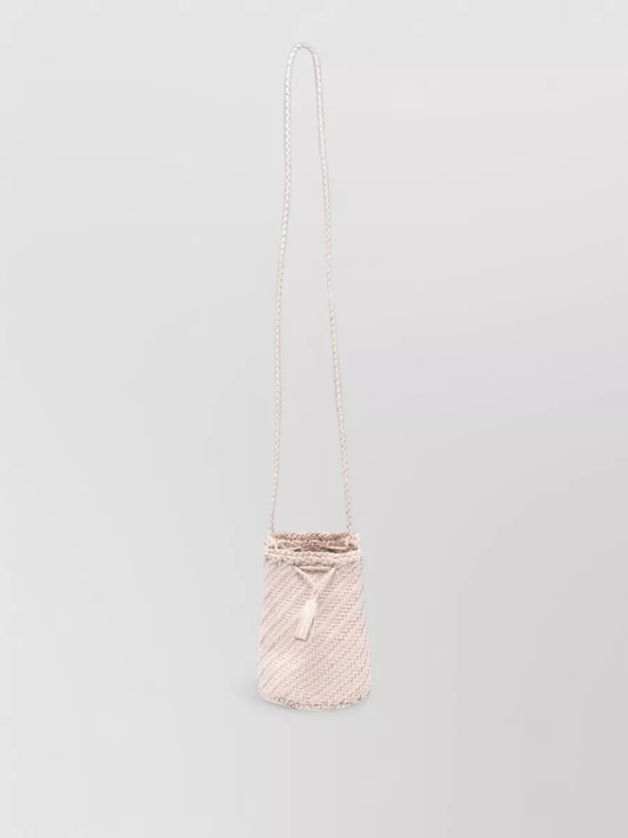 Dragon Diffusion Pompom Double Jump Leather Cross-Body Bag
