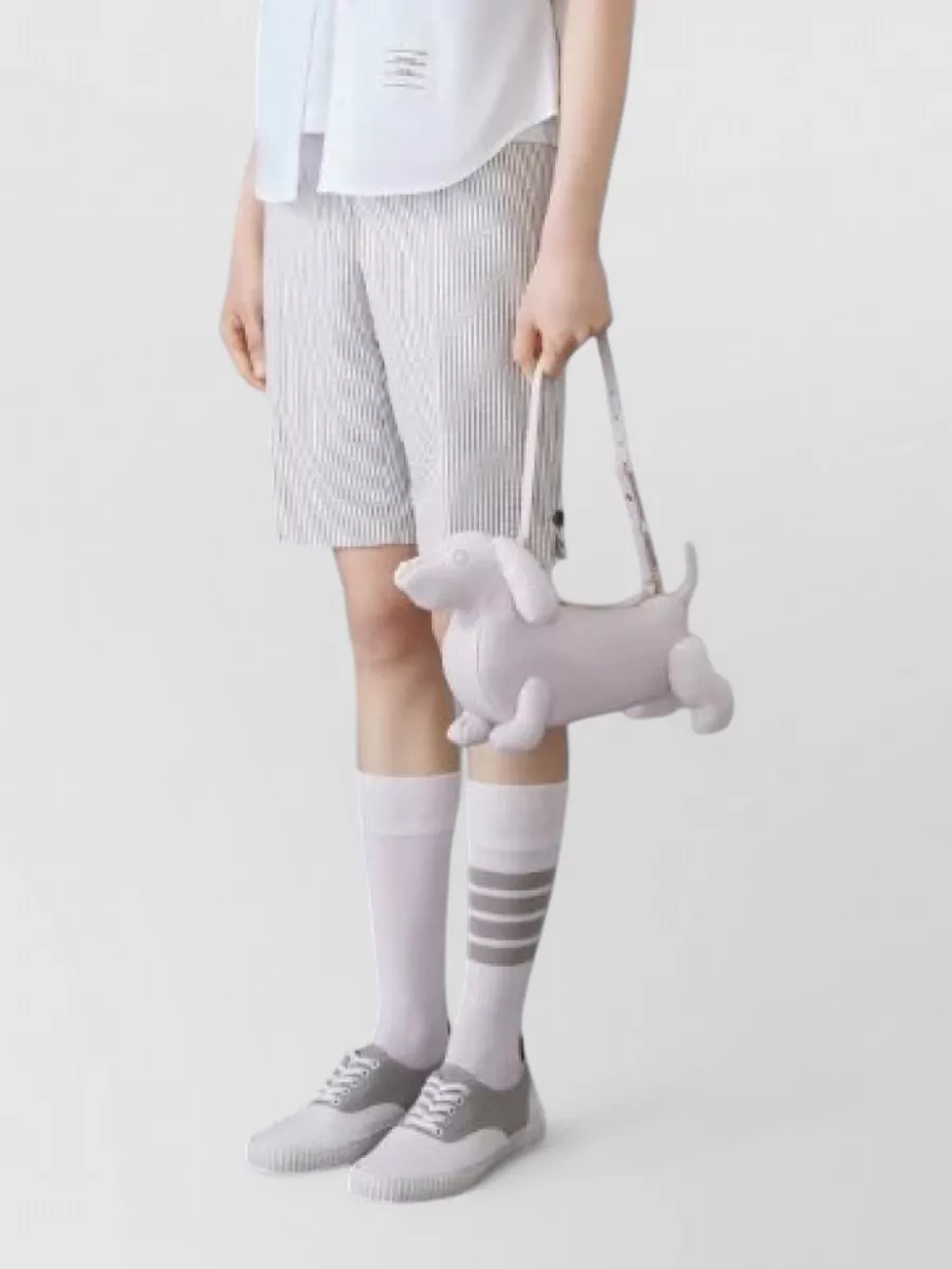 Thom Browne Pebble Grain Leather Tote Bag