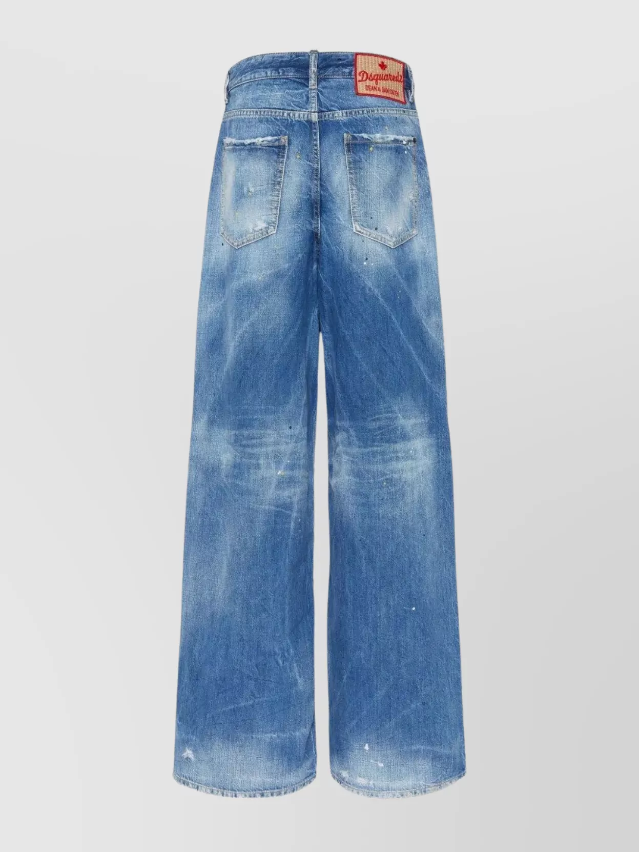 Dsquared2 Low Rise Wide Denim Jeans For Travelers