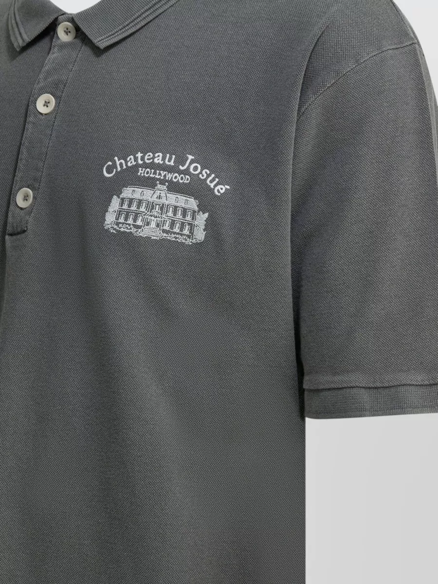 Gallery Dept. Preamo Polo Shirt Buttoned Ribbed Collar