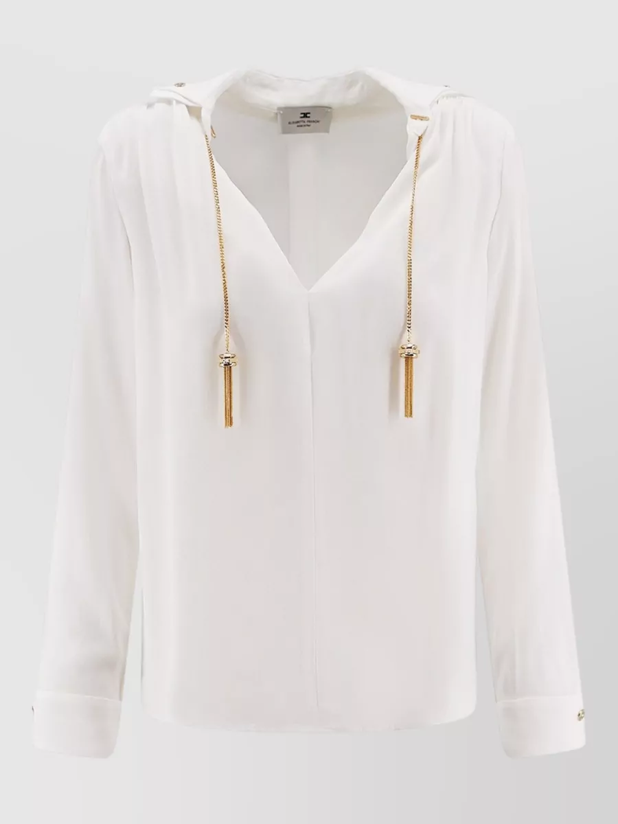 Elisabetta Franchi viscose long-sleeve blouse