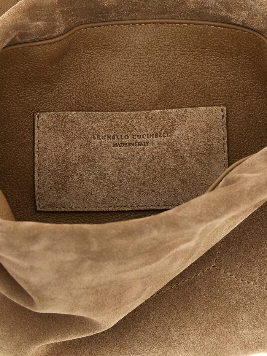 Brunello Cucinelli Suede Shoulder Bag