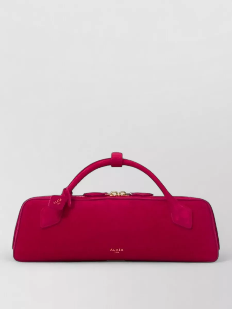 Alaïa Suede Le Teckel Clutch Bag