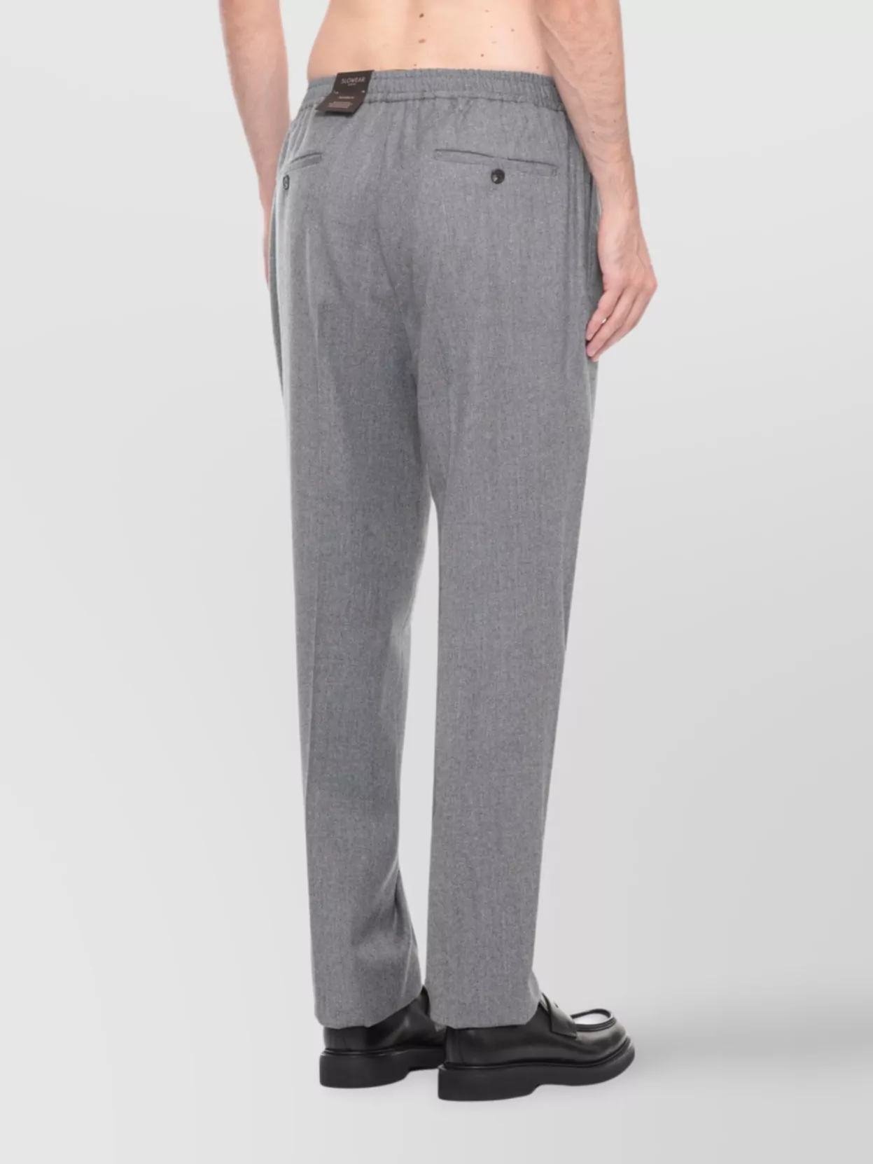 Incotex Drawstring Waist Straight Cut Trousers In Gray