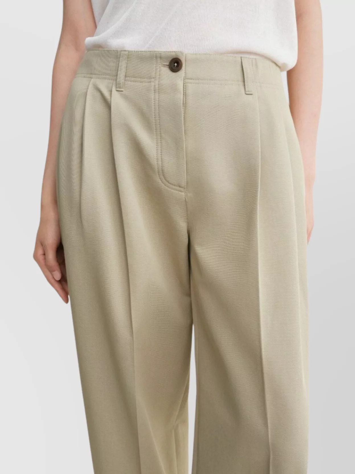 Totême Relaxed Trousers In Organic Cotton Twill
