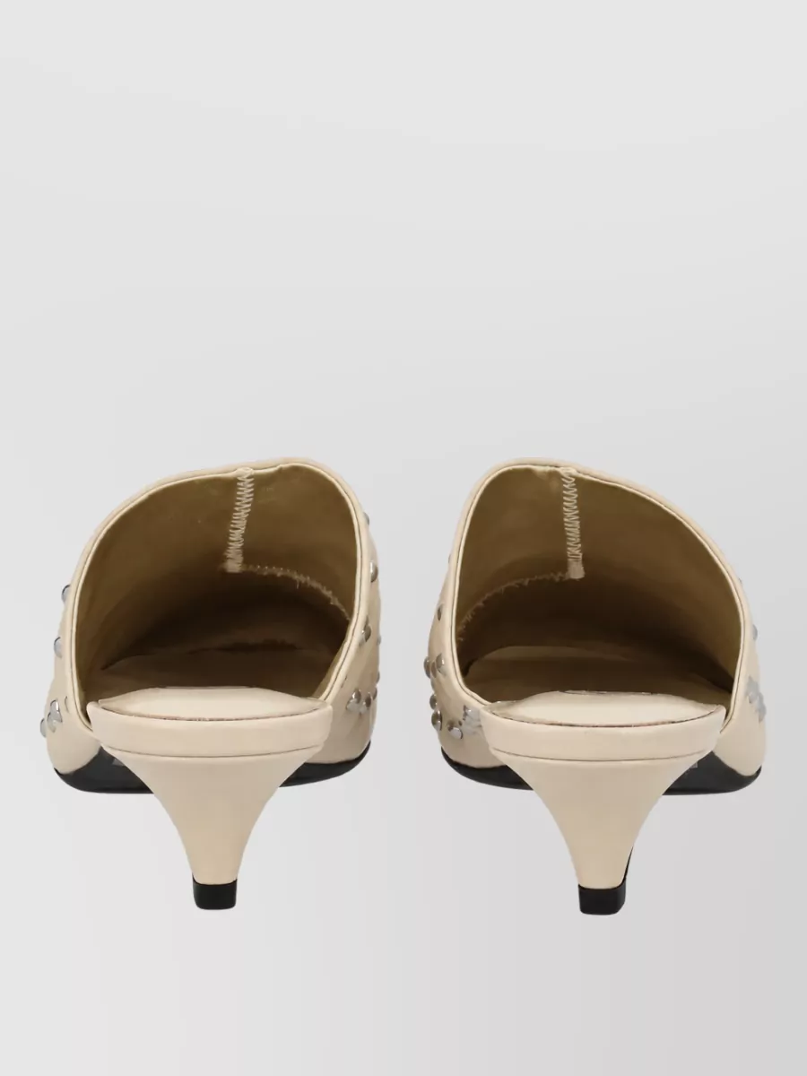 Ash Leather Mules