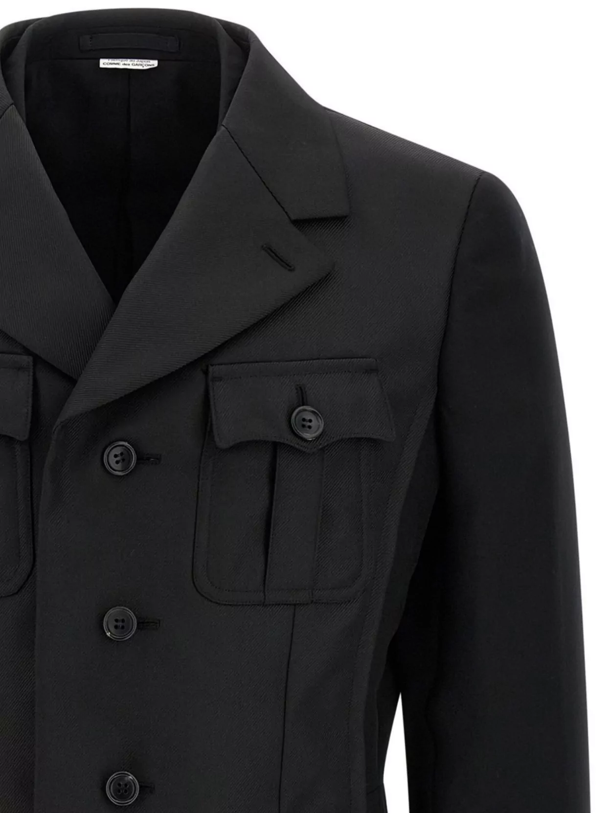 Comme Des Garçons Tailcoat Style Double Layer Blazer