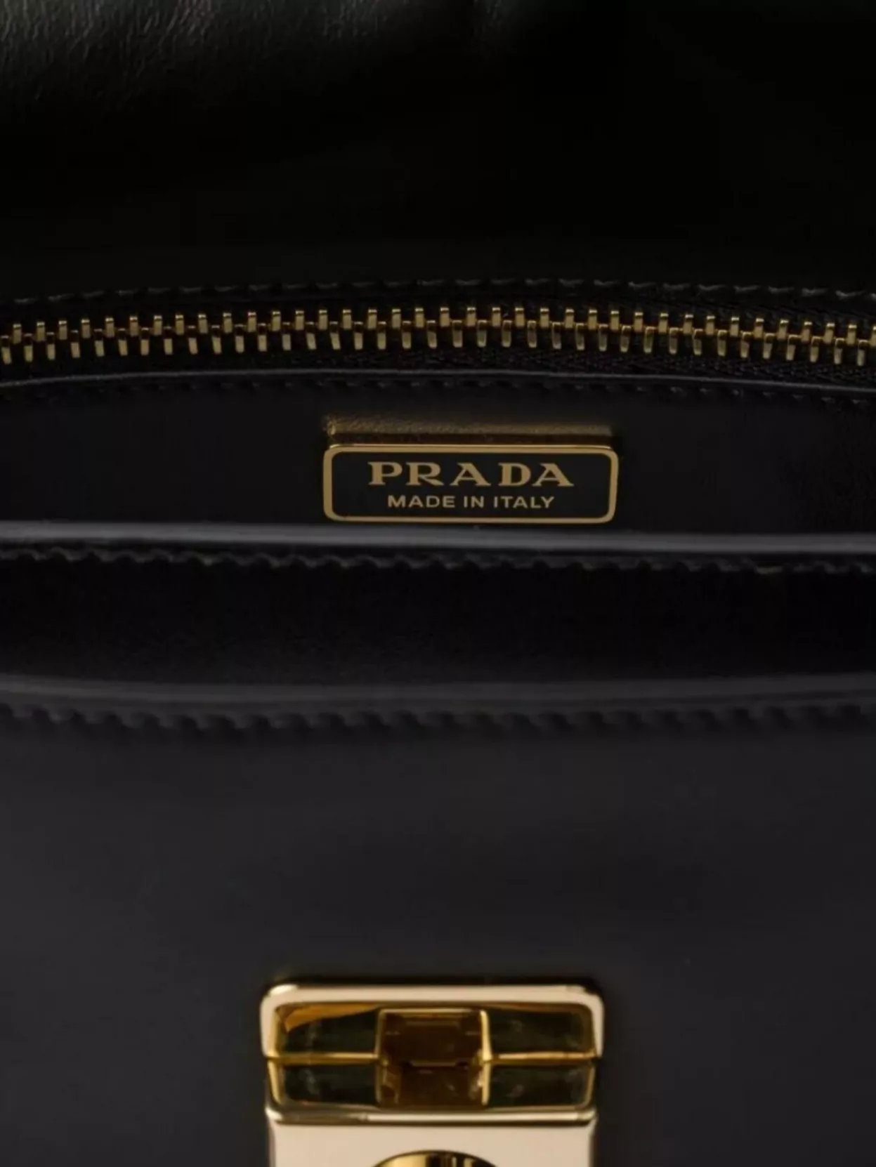 Prada Soft Small Leather Shoulder Bag