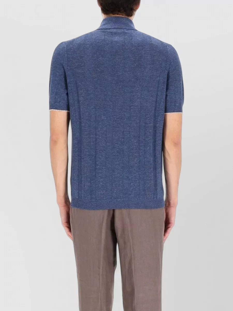 Brunello Cucinelli Linen Knit Polo Shirt