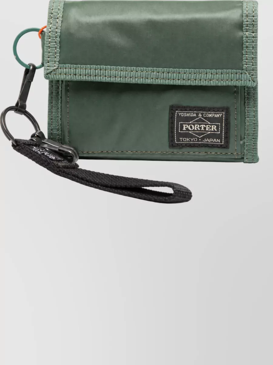 Porter Nylon Trifold Wallet Keyring