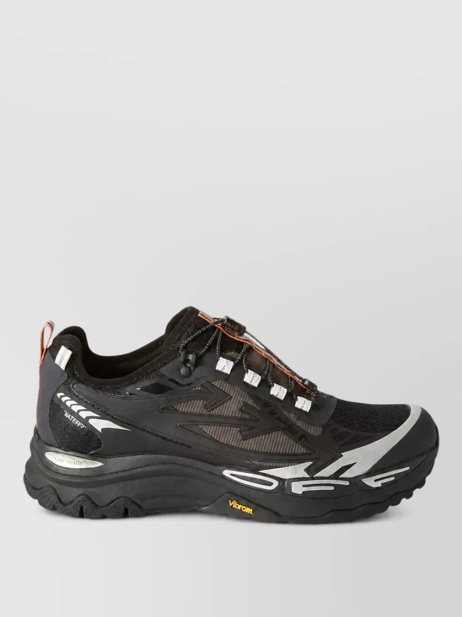 Off-White Mesh Panel Low-Top Sneakers