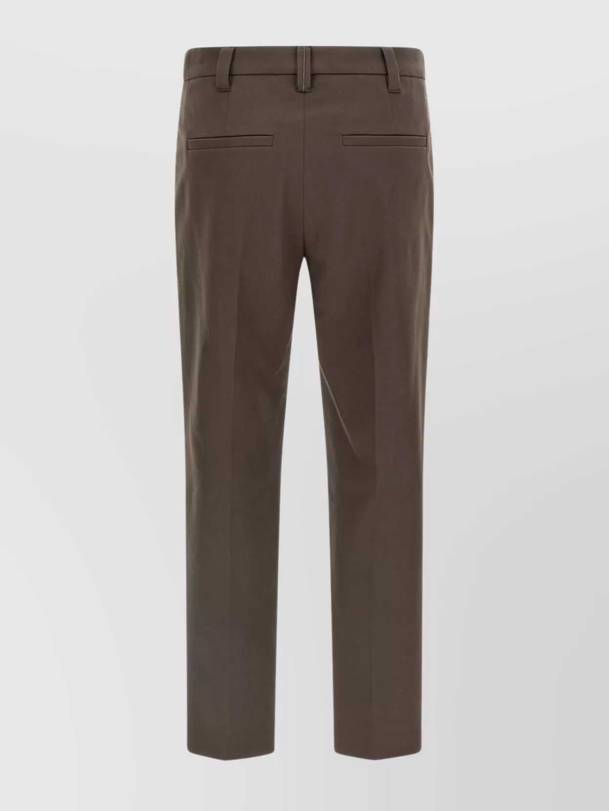 Brunello Cucinelli Cotton Trousers With Belt Loops And Pockets