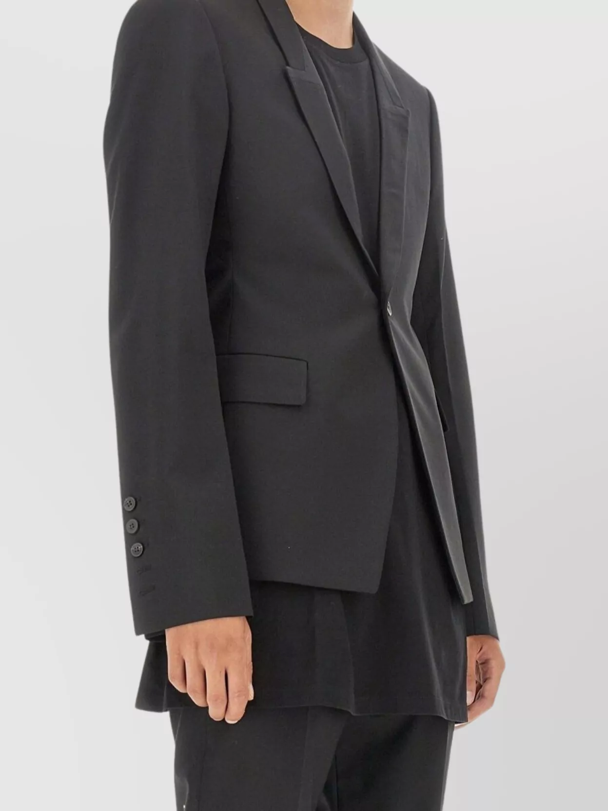 Rick Owens Blazer Tailored Structured Shoulders