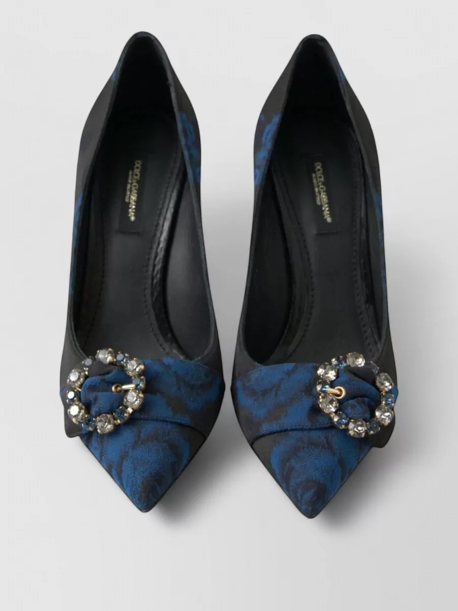 Dolce&Gabbana floral crystal-embellished pumps