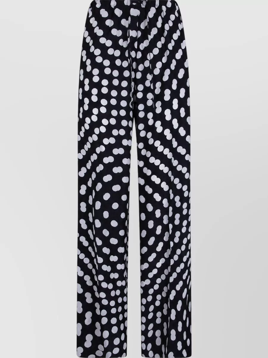 Dries Van Noten Silk Cotton Wide-Leg Trousers