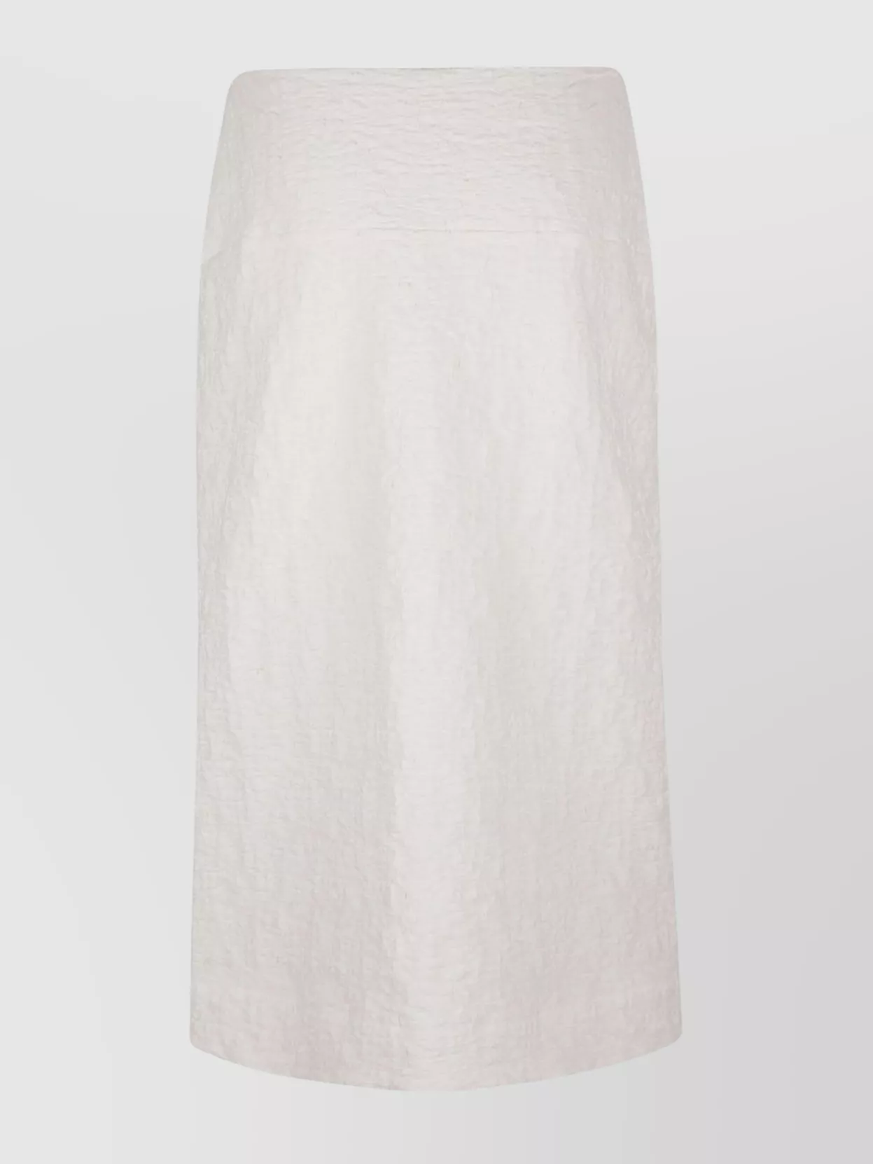 Shop Jil Sander Fabric Split Hem Skirt In White