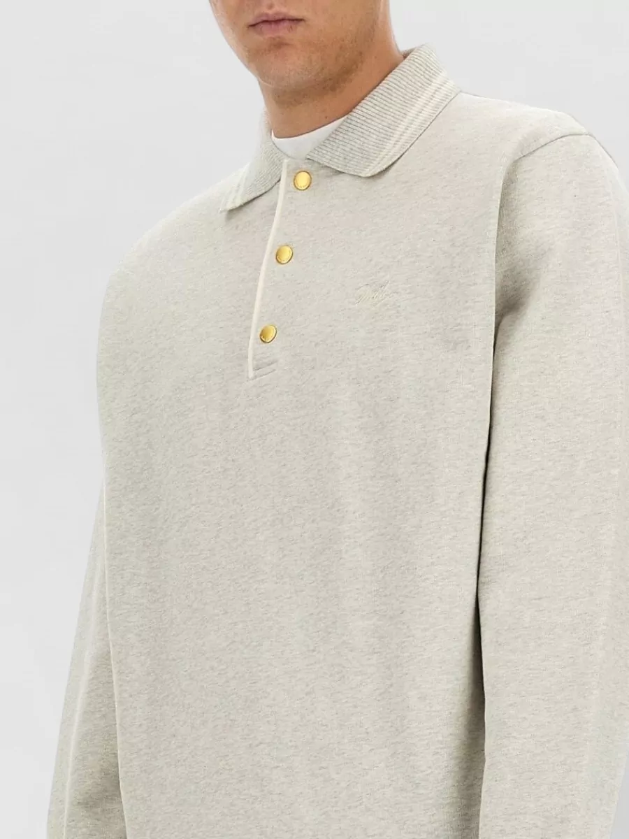 Drôle De Monsieur Cotton Polo Sweatshirt