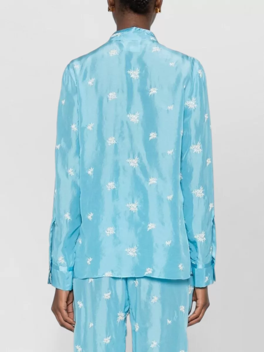 Forte Forte Silk Floral-Print Long-Sleeve Shirt