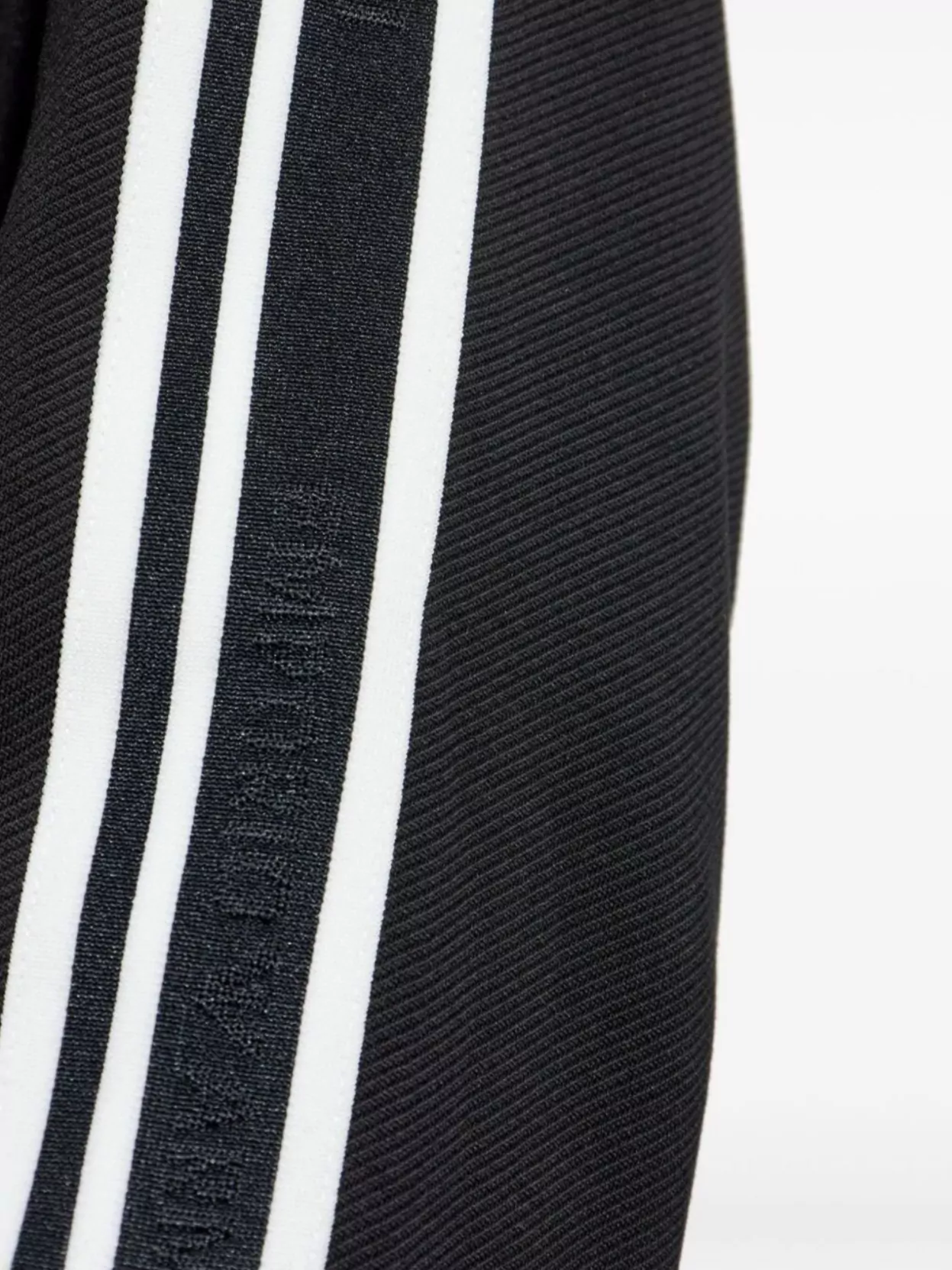Emporio Armani Zippered High Collar Sweatshirt With Stripe Detailing