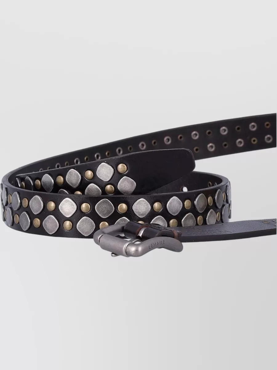 Lemaire Rio Studs Adjustable Length Leather Belt