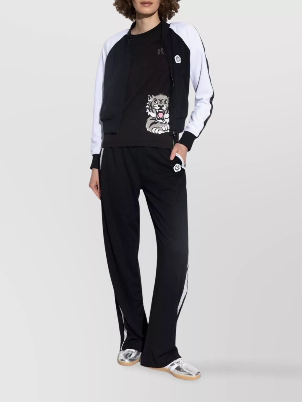 Kenzo Graphic Crew Neck Top With Short Sleeves
