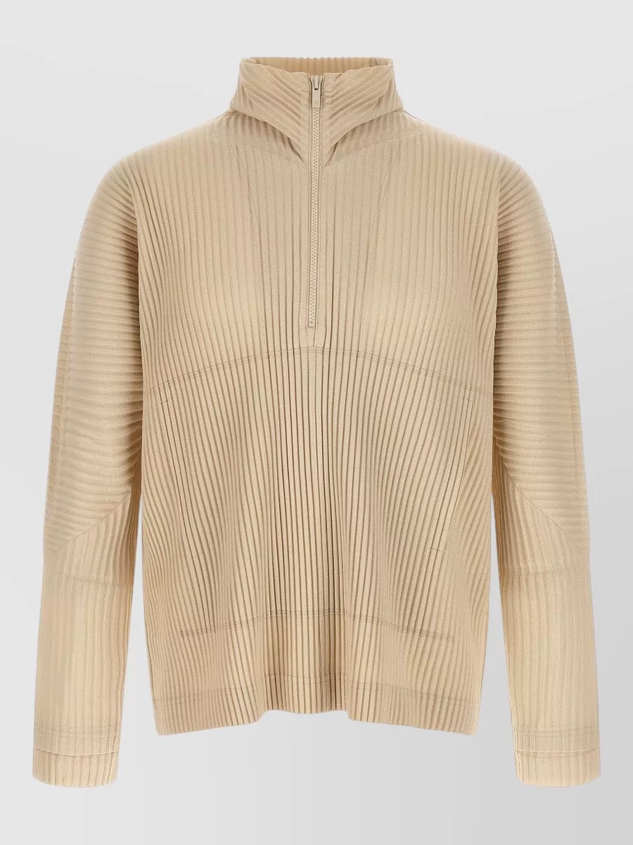 Homme Plisse Issey Miyake Pleated Long-Sleeve Zip Jacket