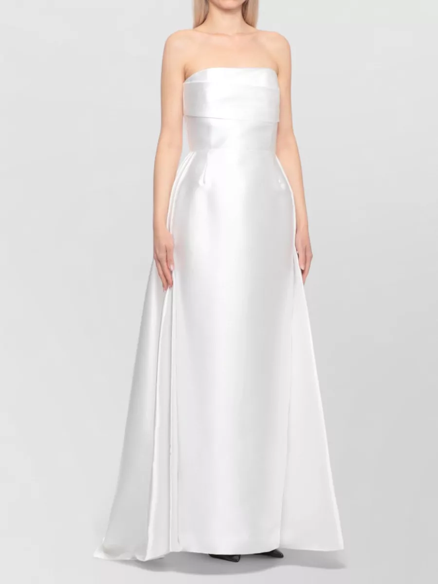 Solace London Strapless High-Low Mini Dress