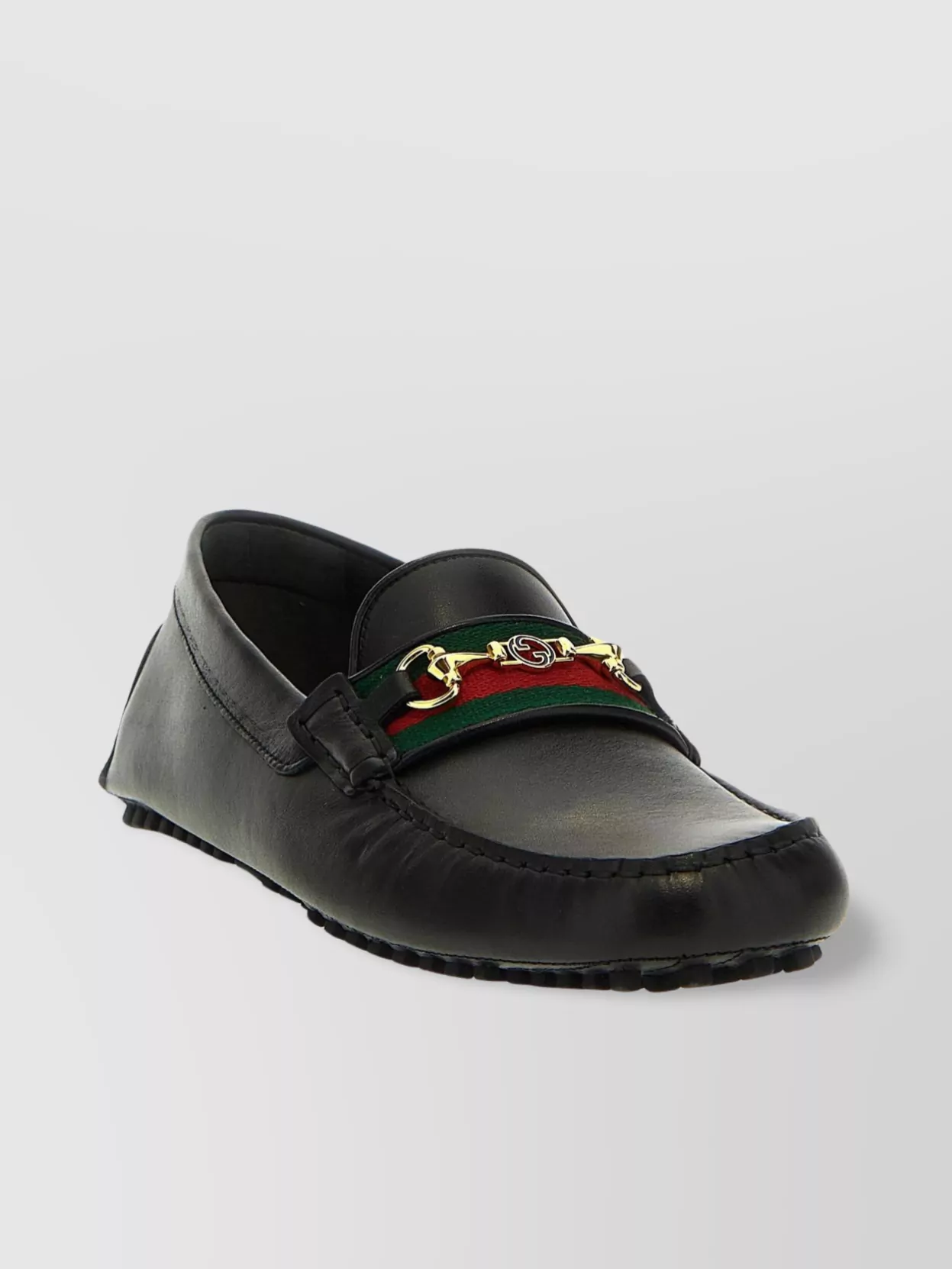 Gucci 'ayrton' Loafers Leather Gold-tone Hardware
